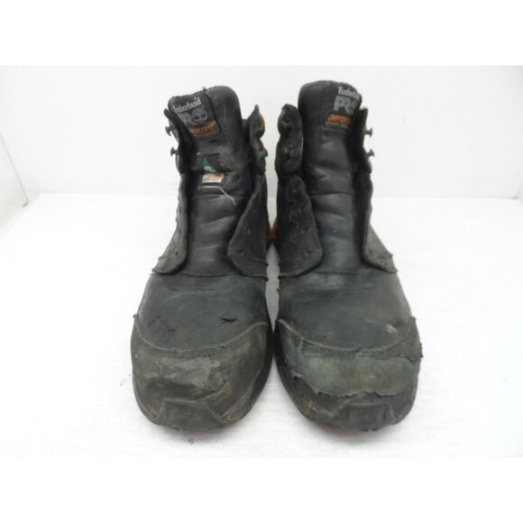Timberland PRO Men's Mid Reaxion CT Safety Work Boots A21RU Black Size 9W - Picture 2 of 10